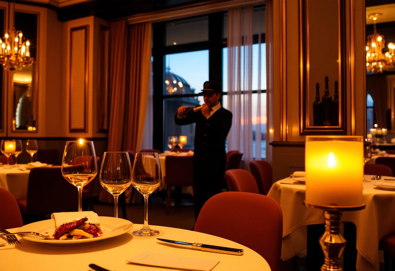 Luxury hotel fine dining service